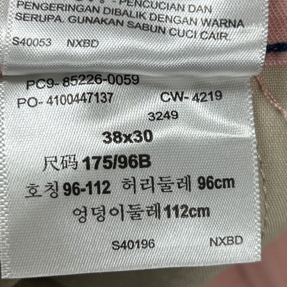 Levi's XX Chino Standard Taper Pants Mens 38x30 Pink Jeans NWT‎ - Picture 8 of 12